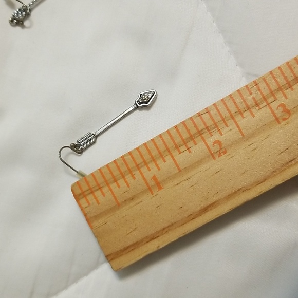 Silver Arrow Earrings - Picture 3 of 3